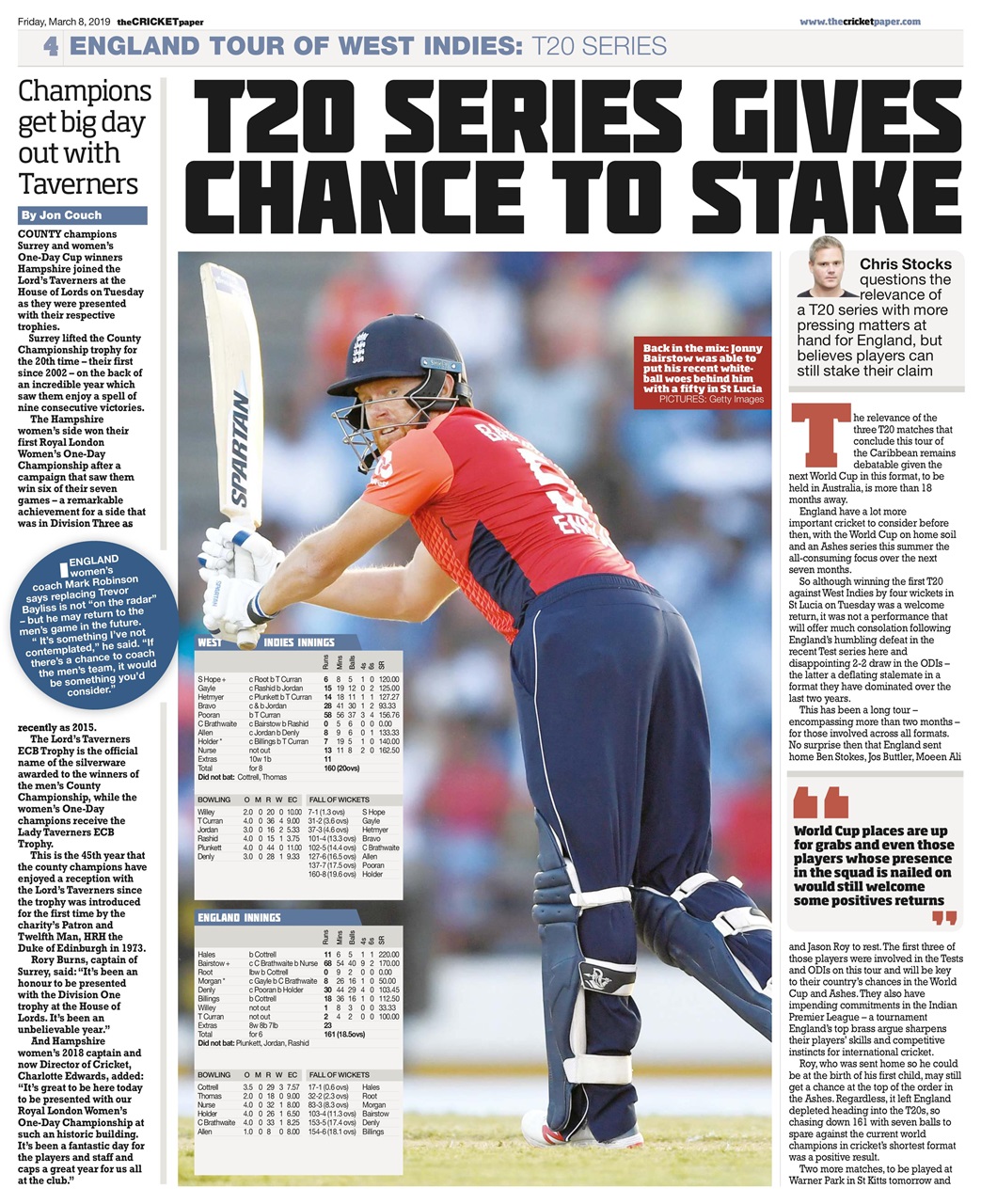 The Cricket Paper Preview Pages