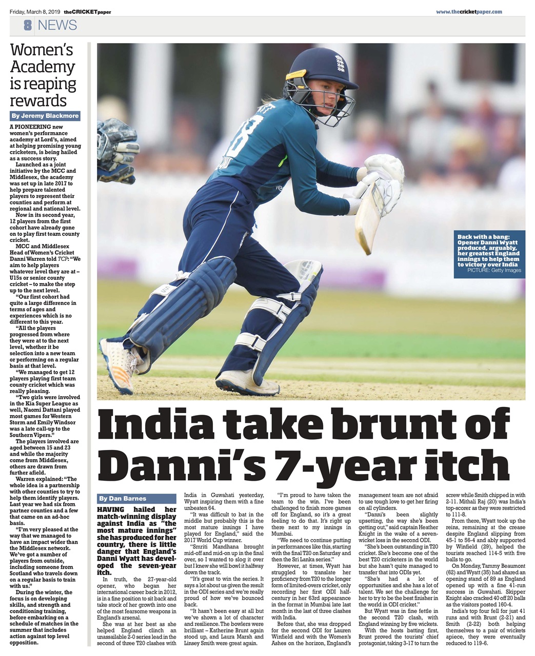 The Cricket Paper Preview Pages