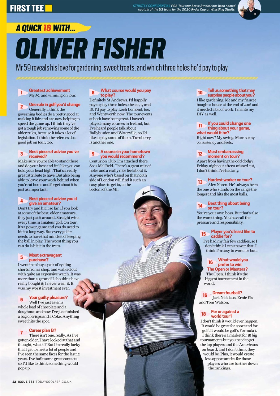 Today's Golfer Preview Pages
