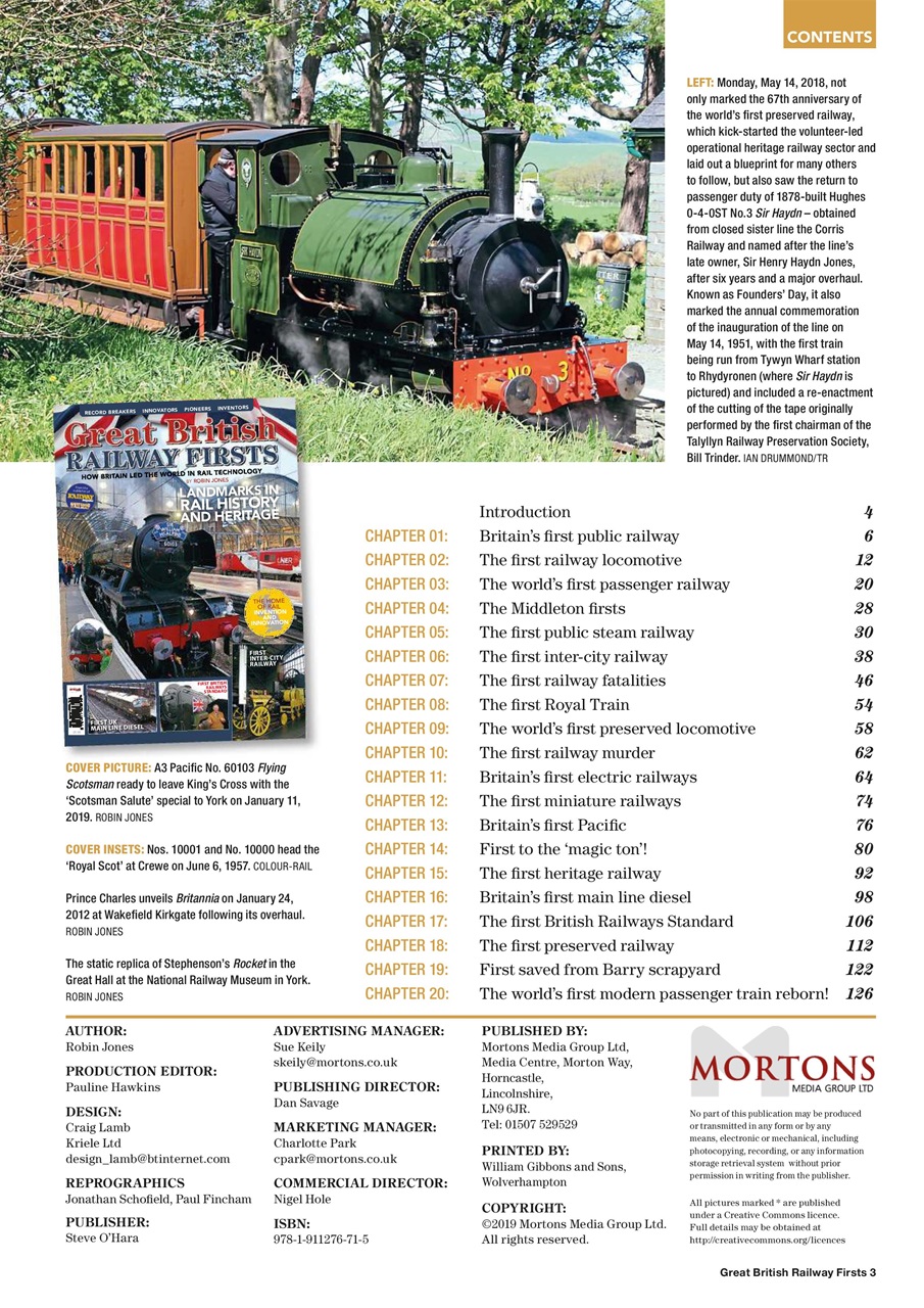 Heritage Railway Preview Pages