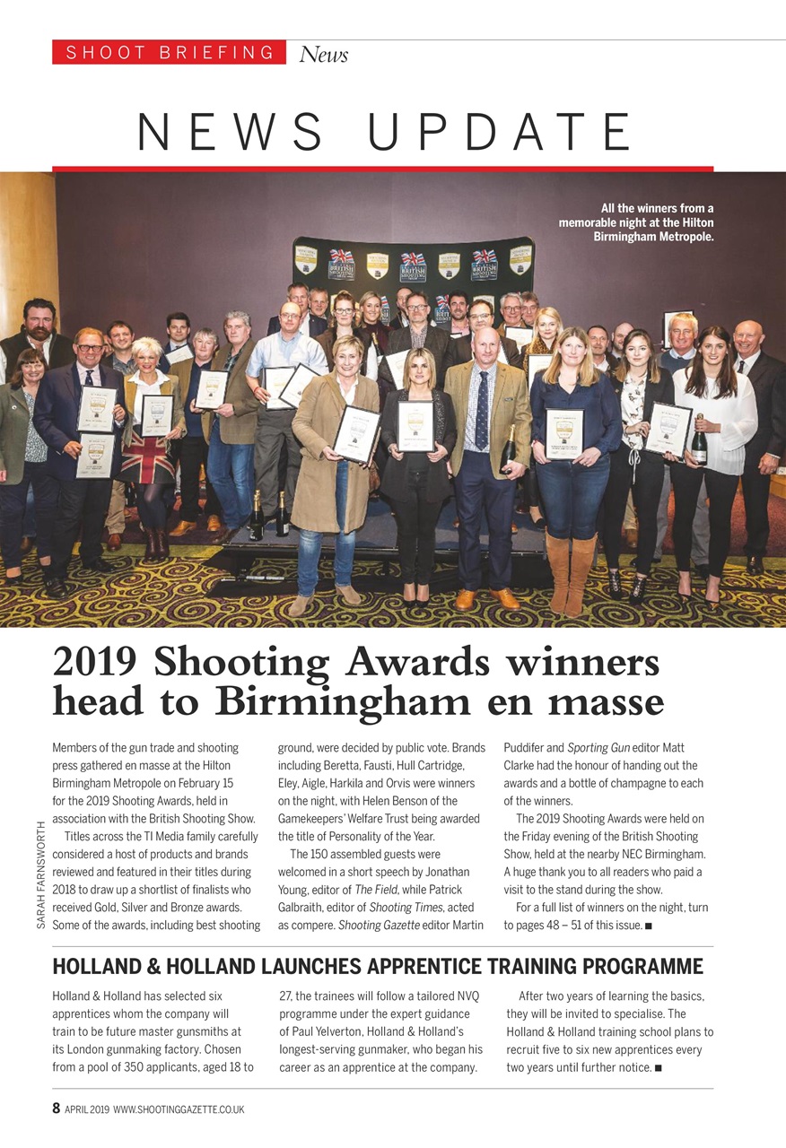Shooting Gazette Preview Pages