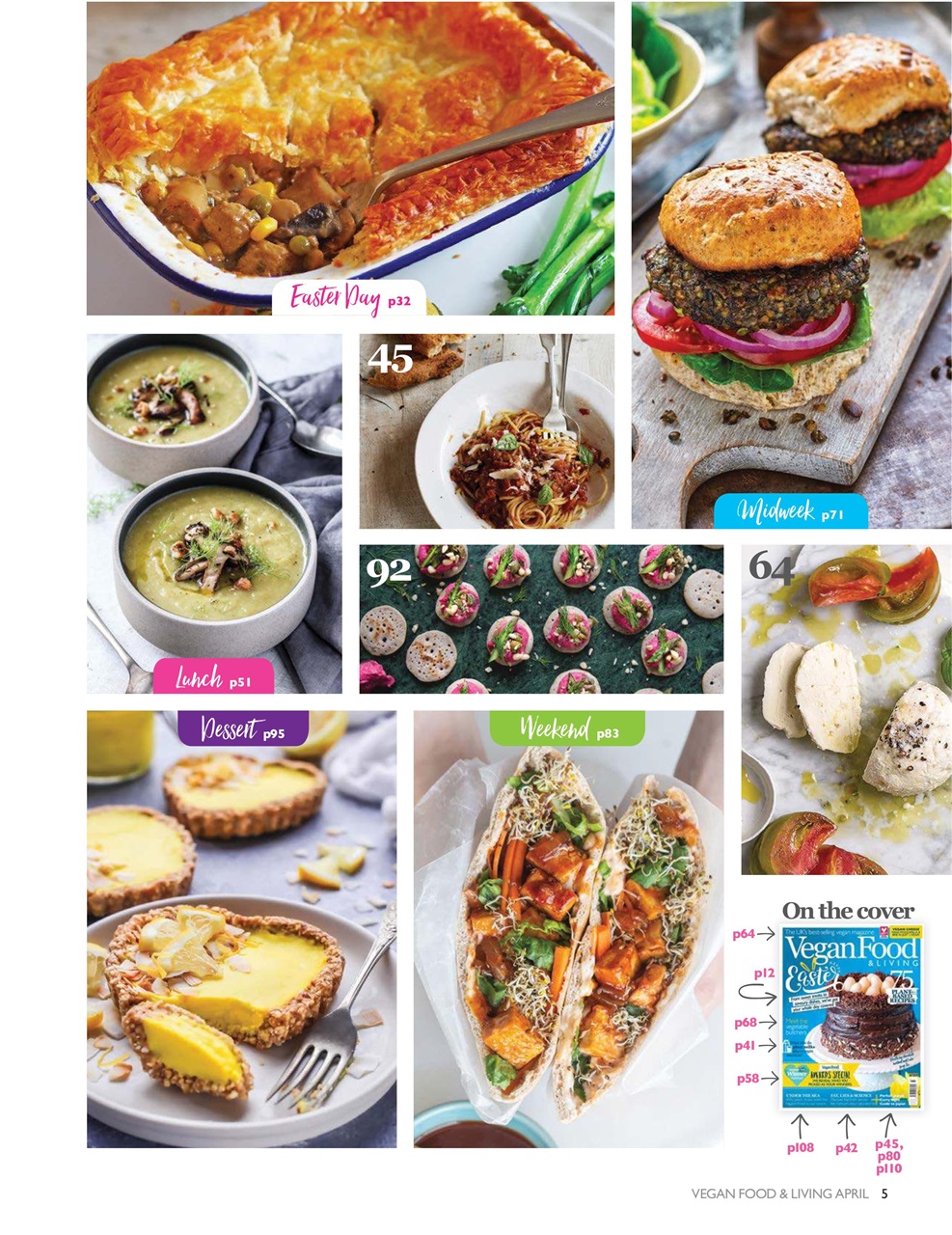 Vegan Food & Living Magazine Preview Pages