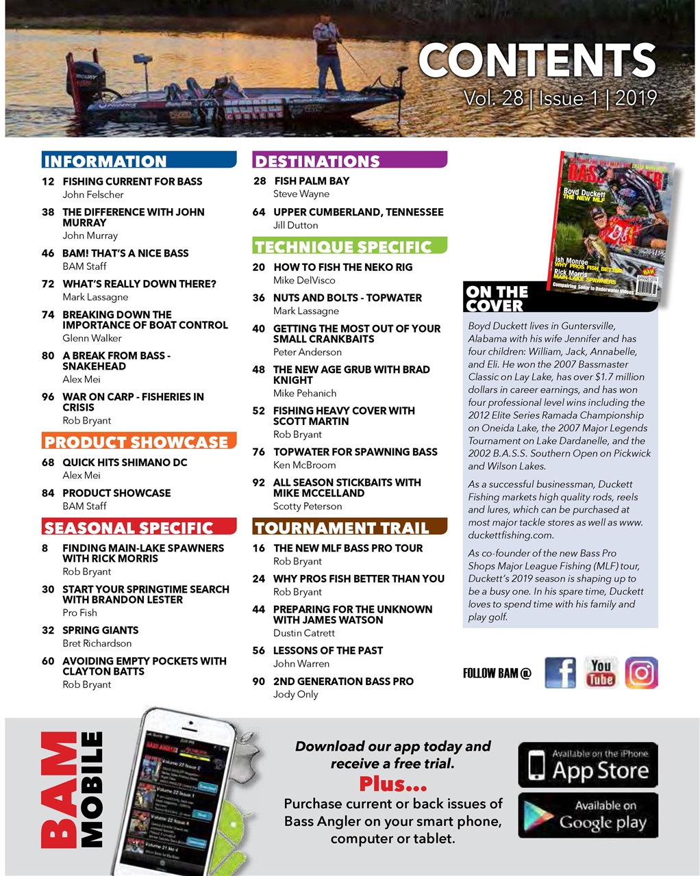BASS ANGLER MAGAZINE Preview Pages