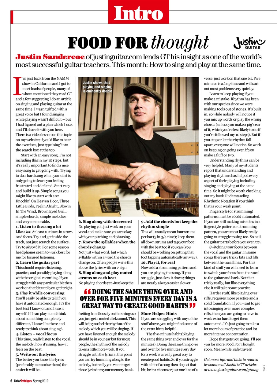 Guitar Techniques Preview Pages