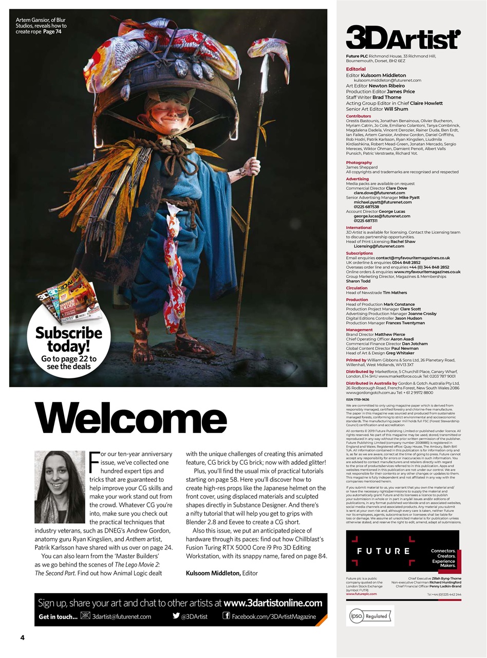 3D Artist Preview Pages