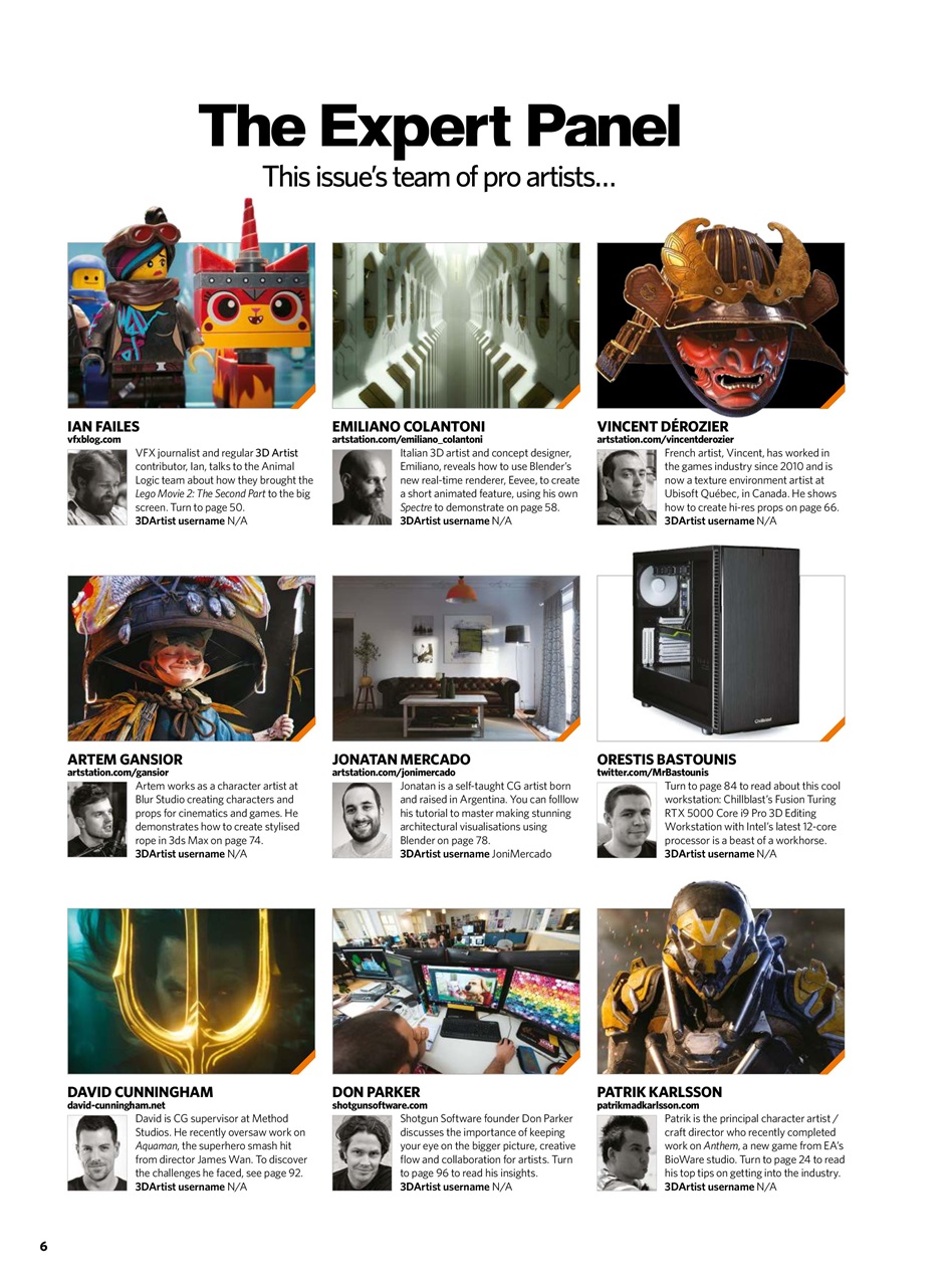 3D Artist Preview Pages