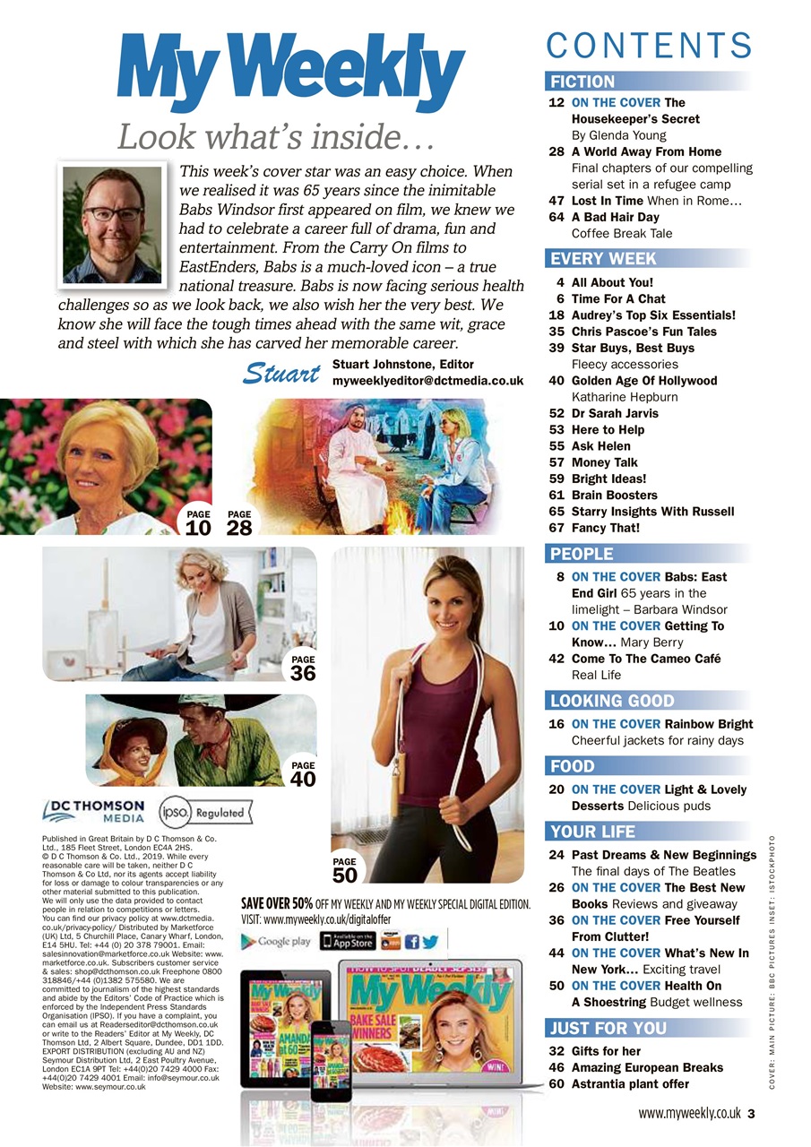 My Weekly Preview Pages