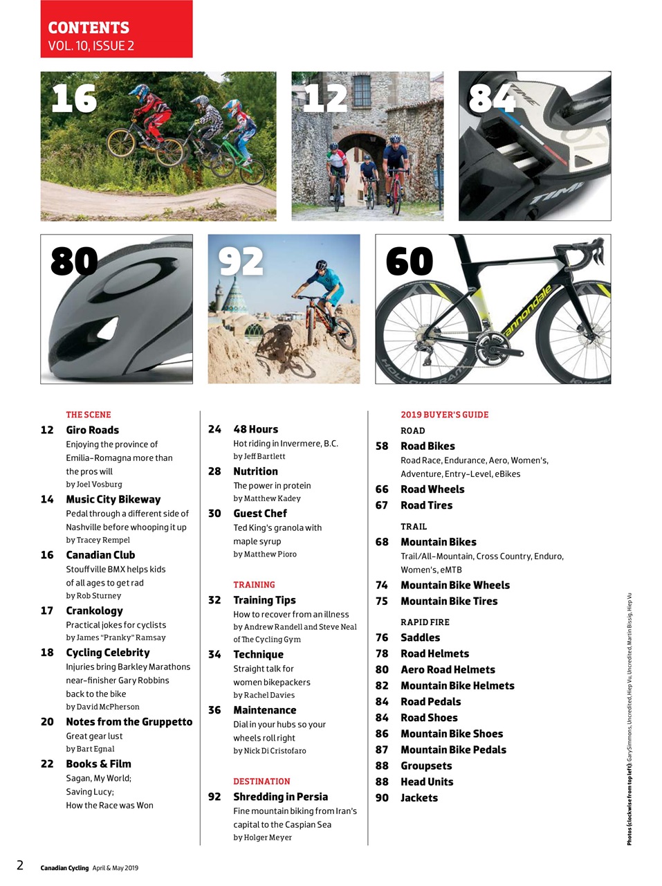 Canadian Cycling Magazine Preview Pages
