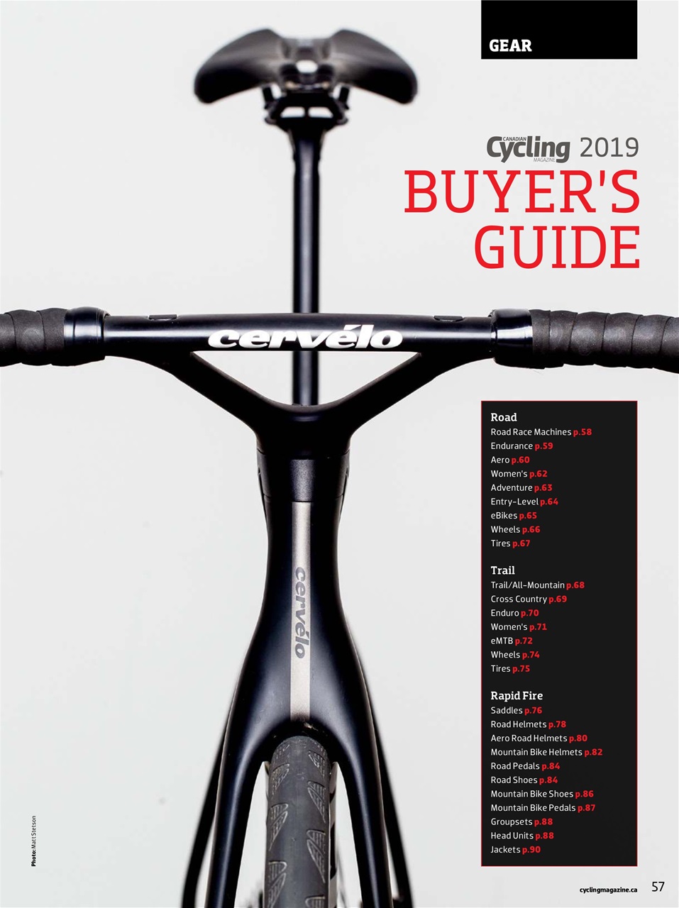 Canadian Cycling Magazine Preview Pages