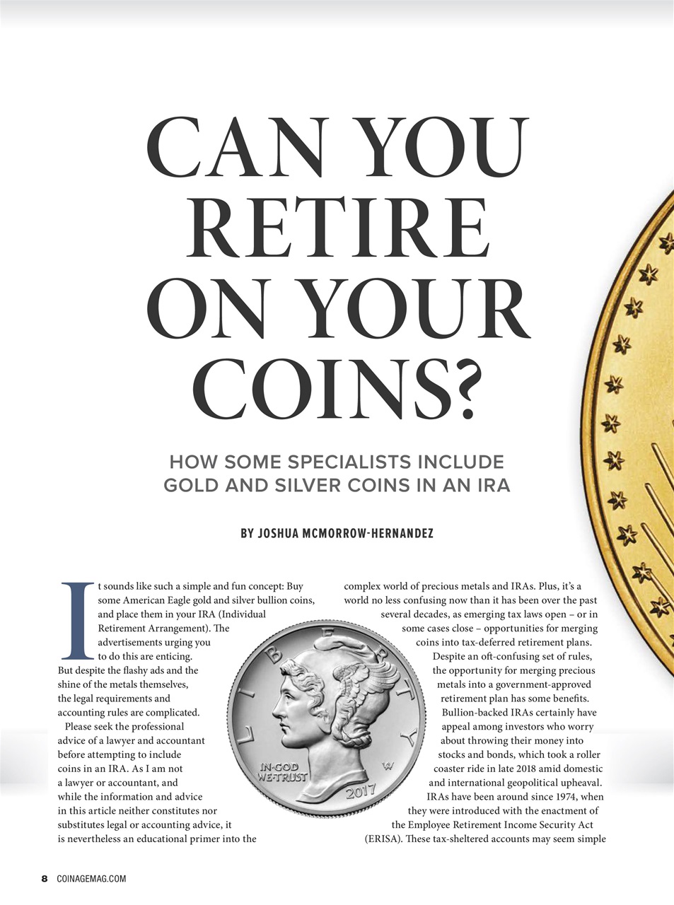 COINage Magazine Preview Pages