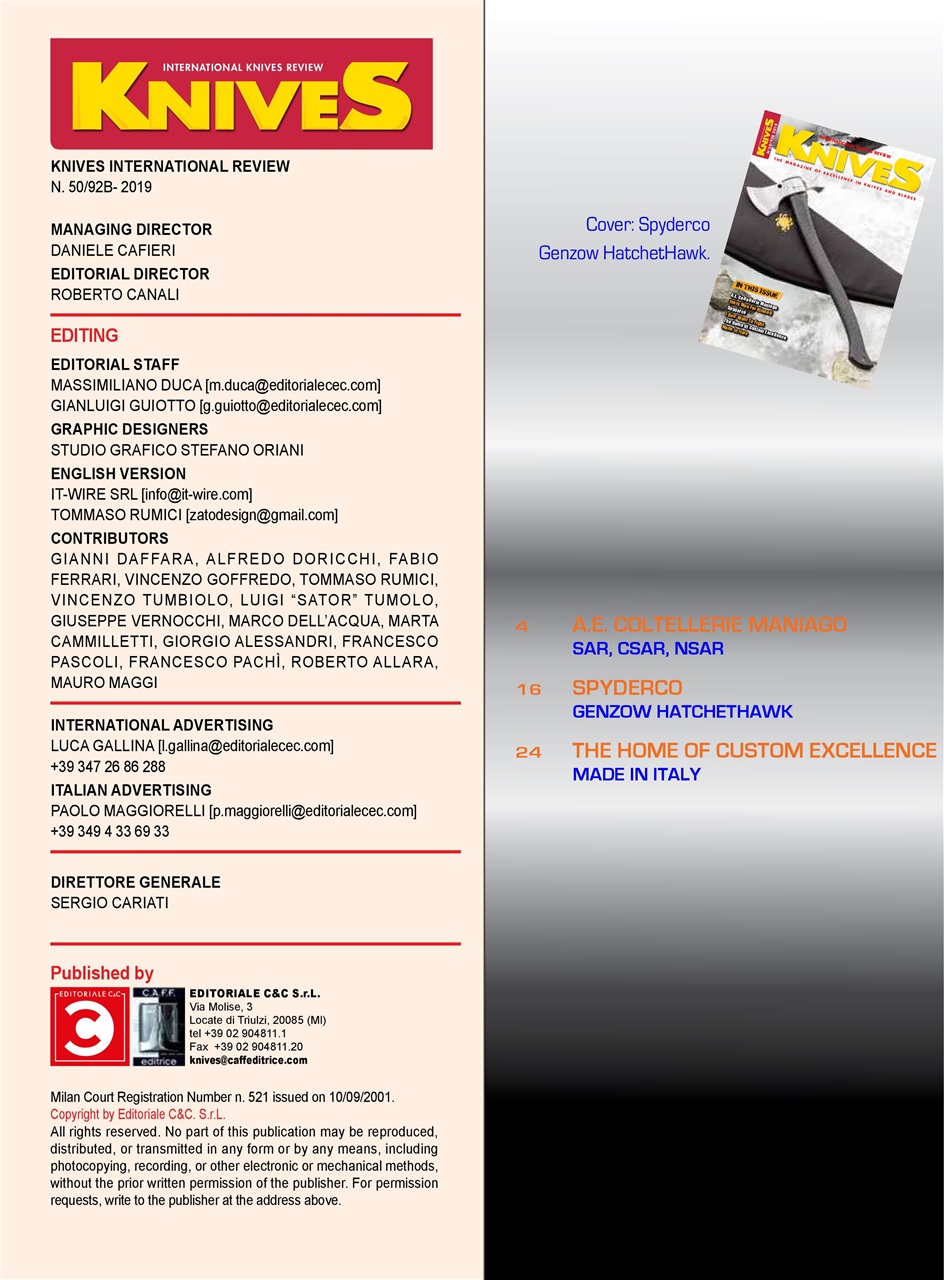 KNIVES INTERNATIONAL Preview Pages