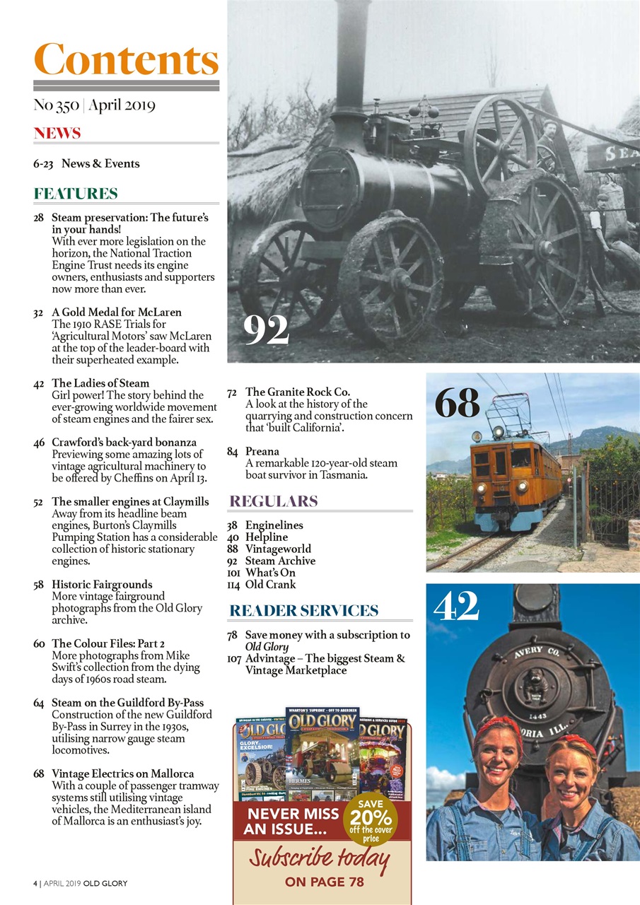 Old Glory Magazine Preview Pages