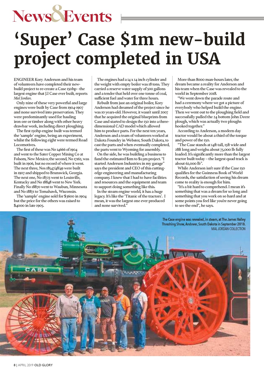 Old Glory Magazine Preview Pages