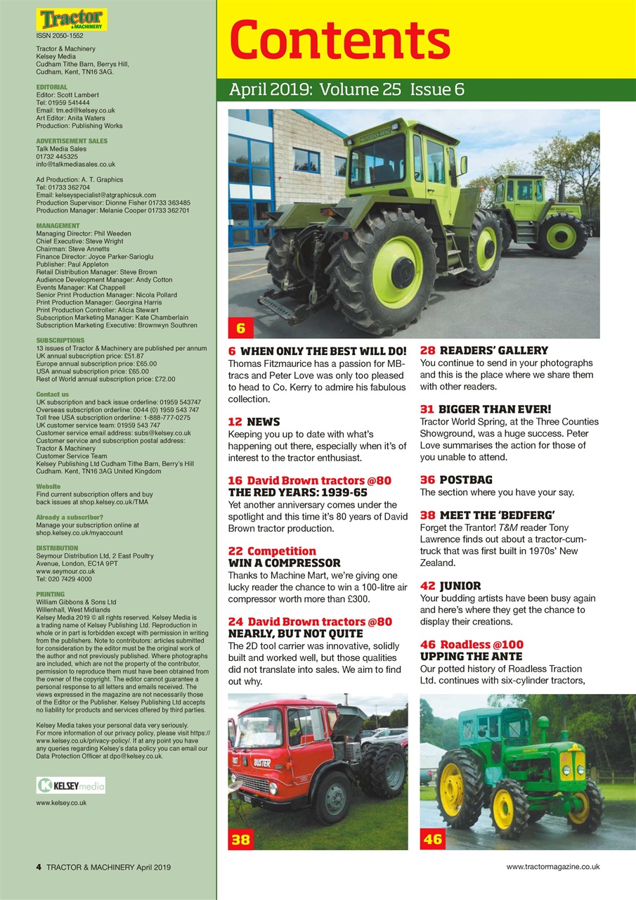 Tractor & Machinery Preview Pages