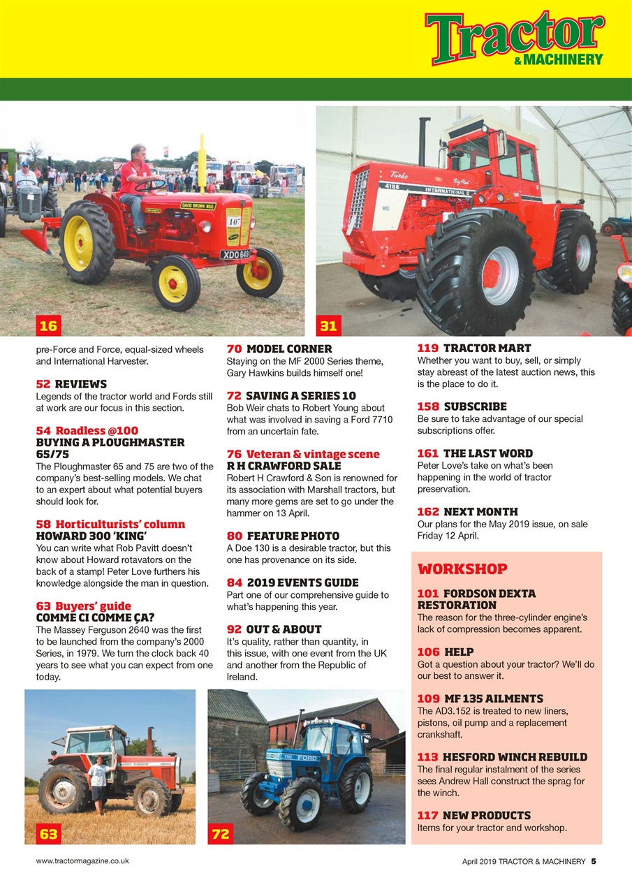 Tractor & Machinery Preview Pages