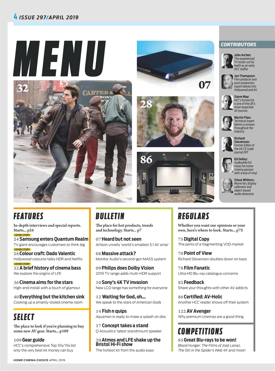 Home Cinema Choice Preview Pages