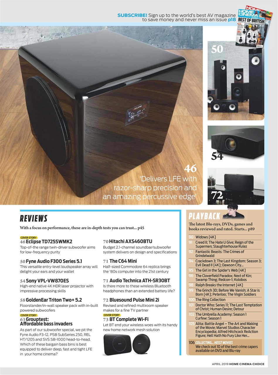 Home Cinema Choice Preview Pages
