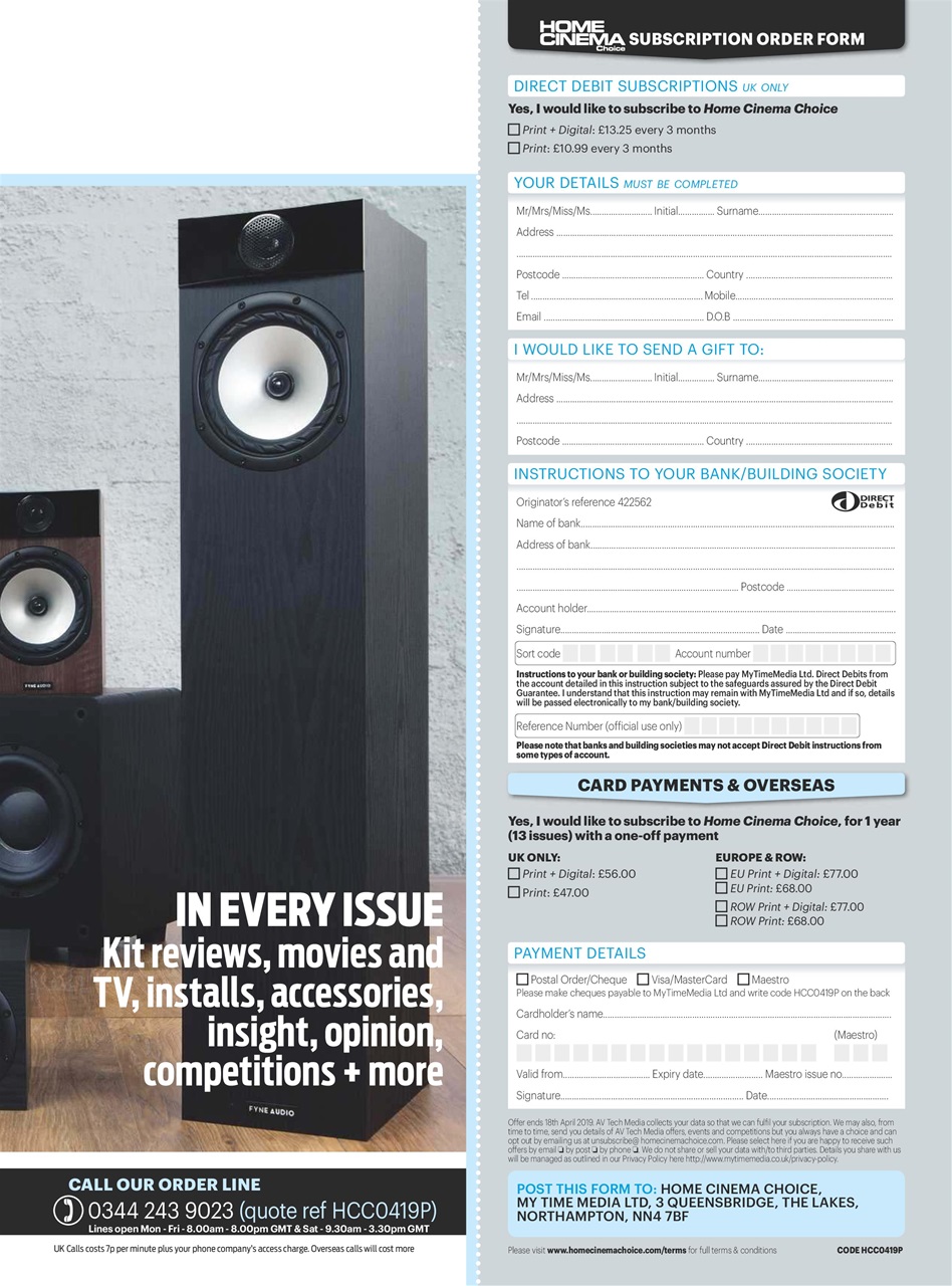 Home Cinema Choice Preview Pages
