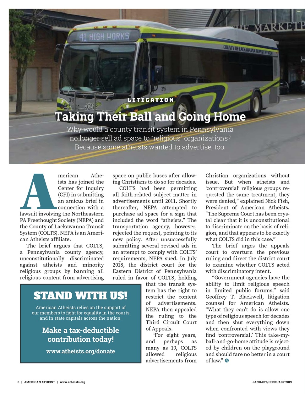 American Atheist Preview Pages