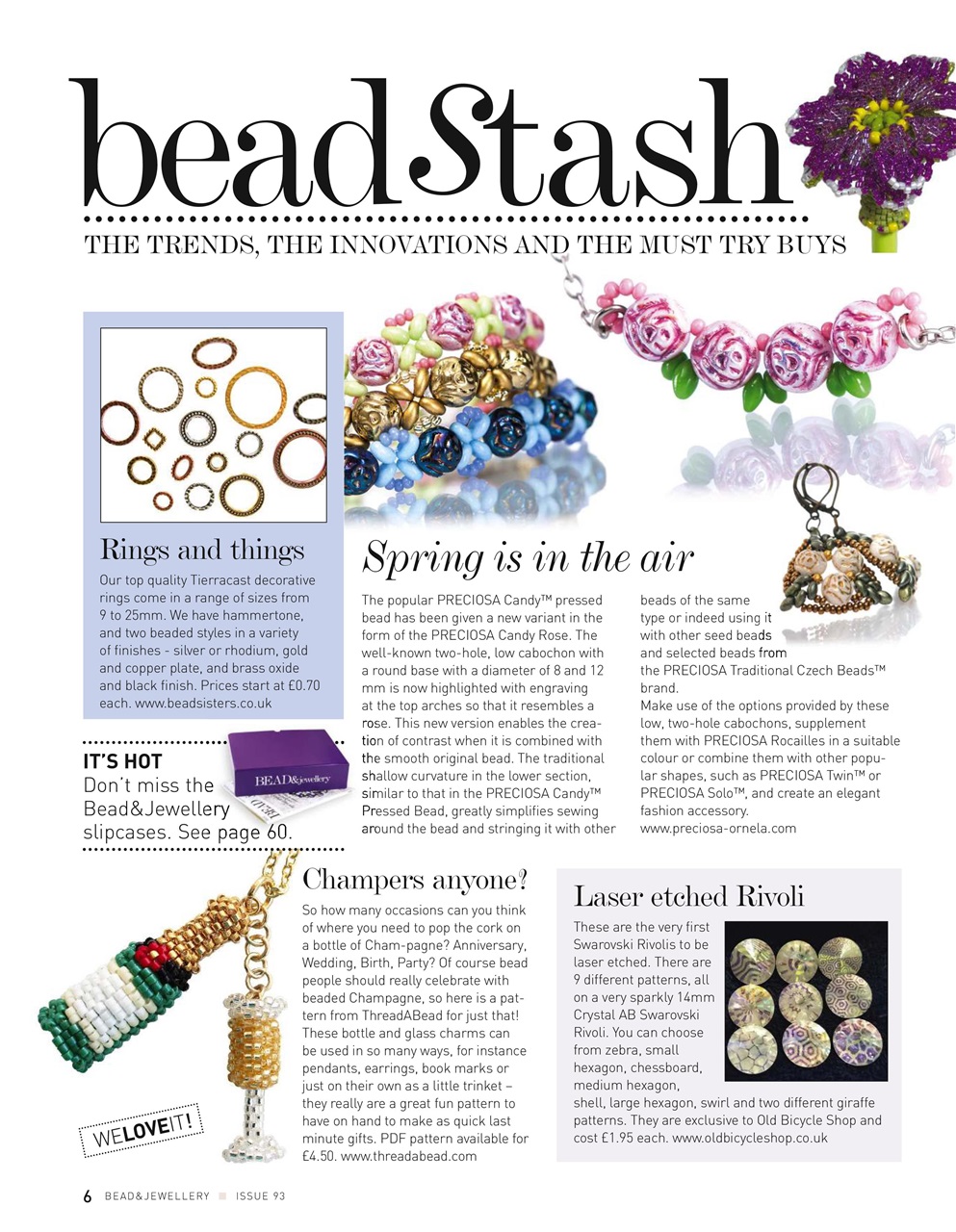 Bead & Jewellery Magazine Preview Pages