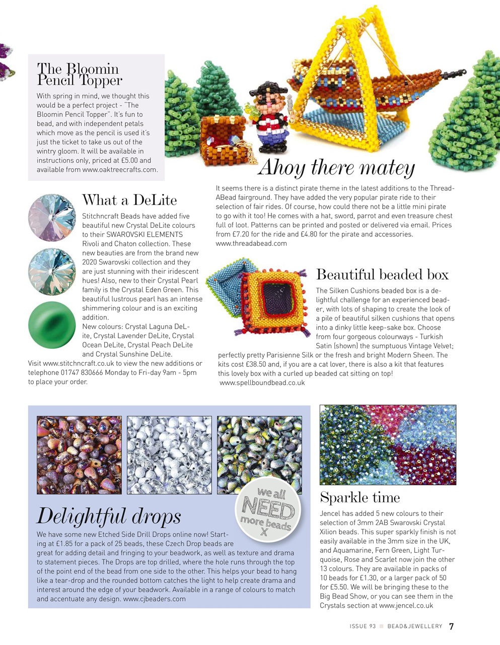 Bead & Jewellery Magazine Preview Pages