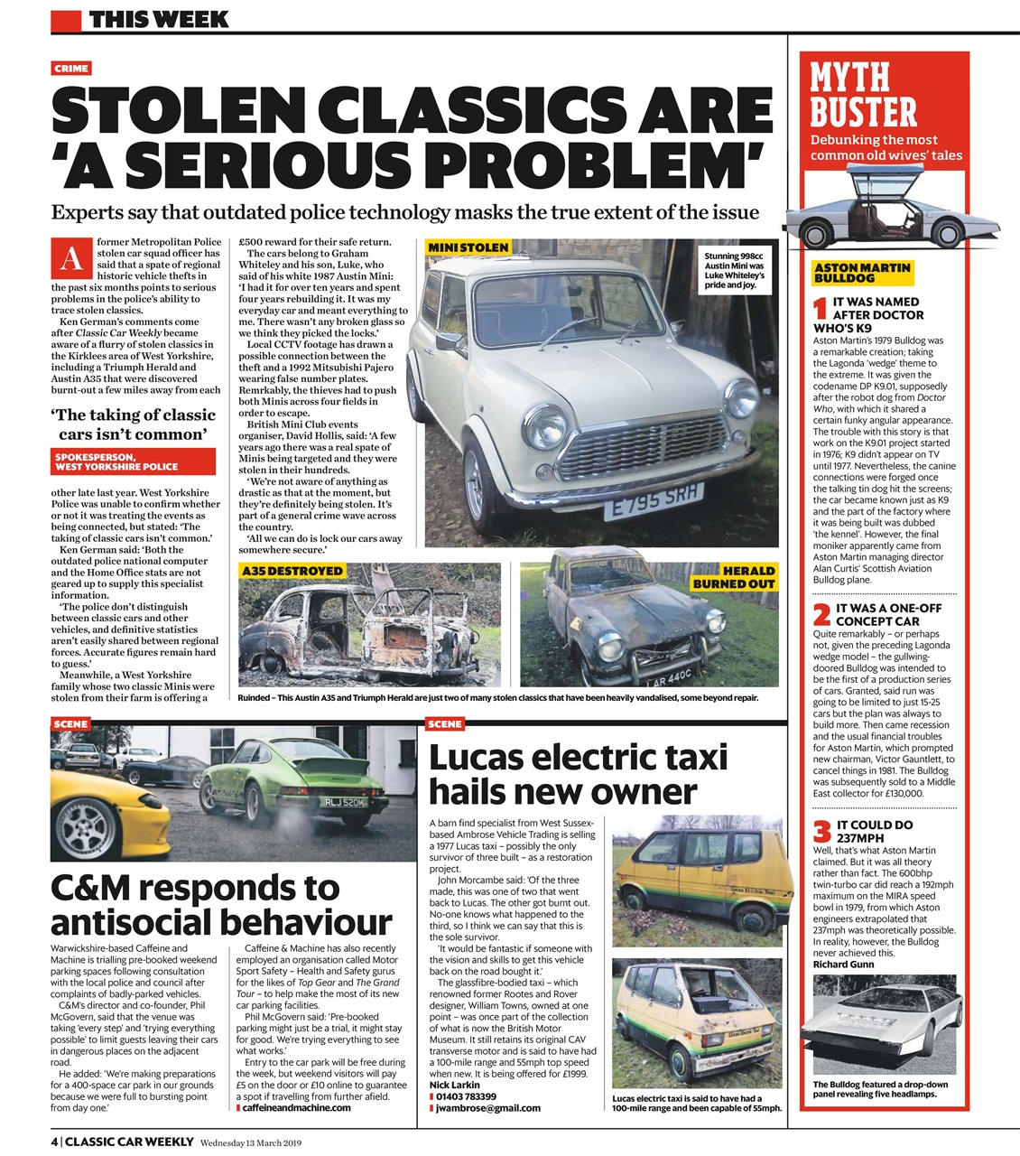 Classic Car Weekly Preview Pages