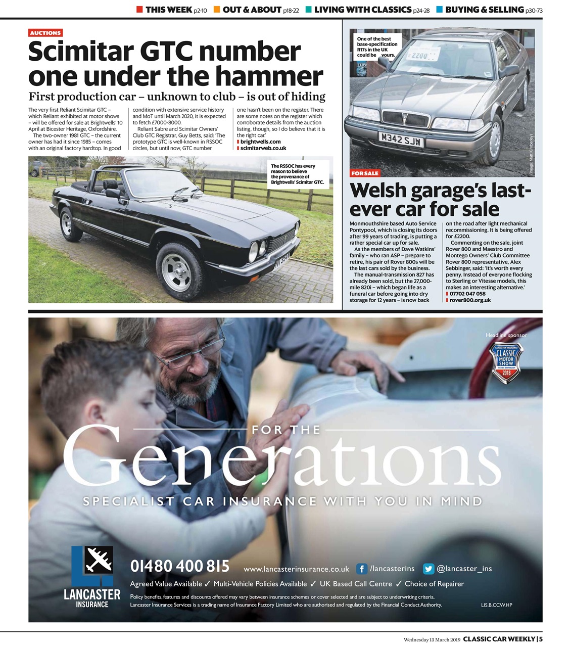 Classic Car Weekly Preview Pages
