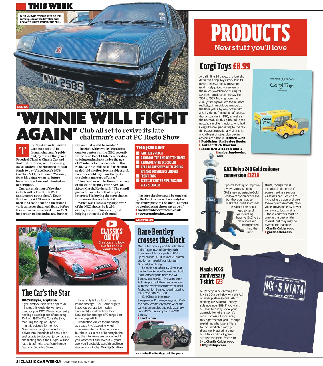 Classic Car Weekly Preview Pages
