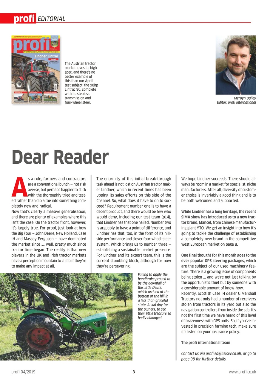 Profi International Preview Pages