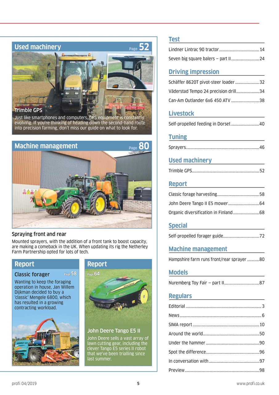 Profi International Preview Pages