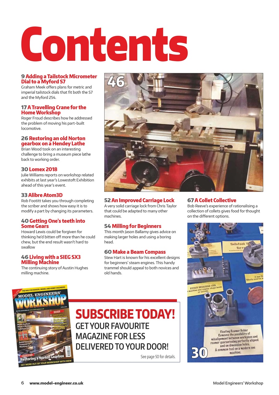 Model Engineer & Workshop Magazine Preview Pages