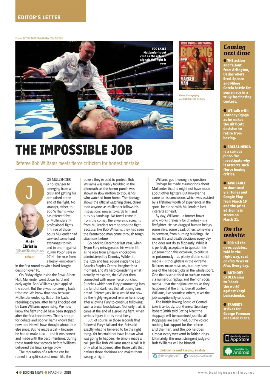 Boxing News Preview Pages