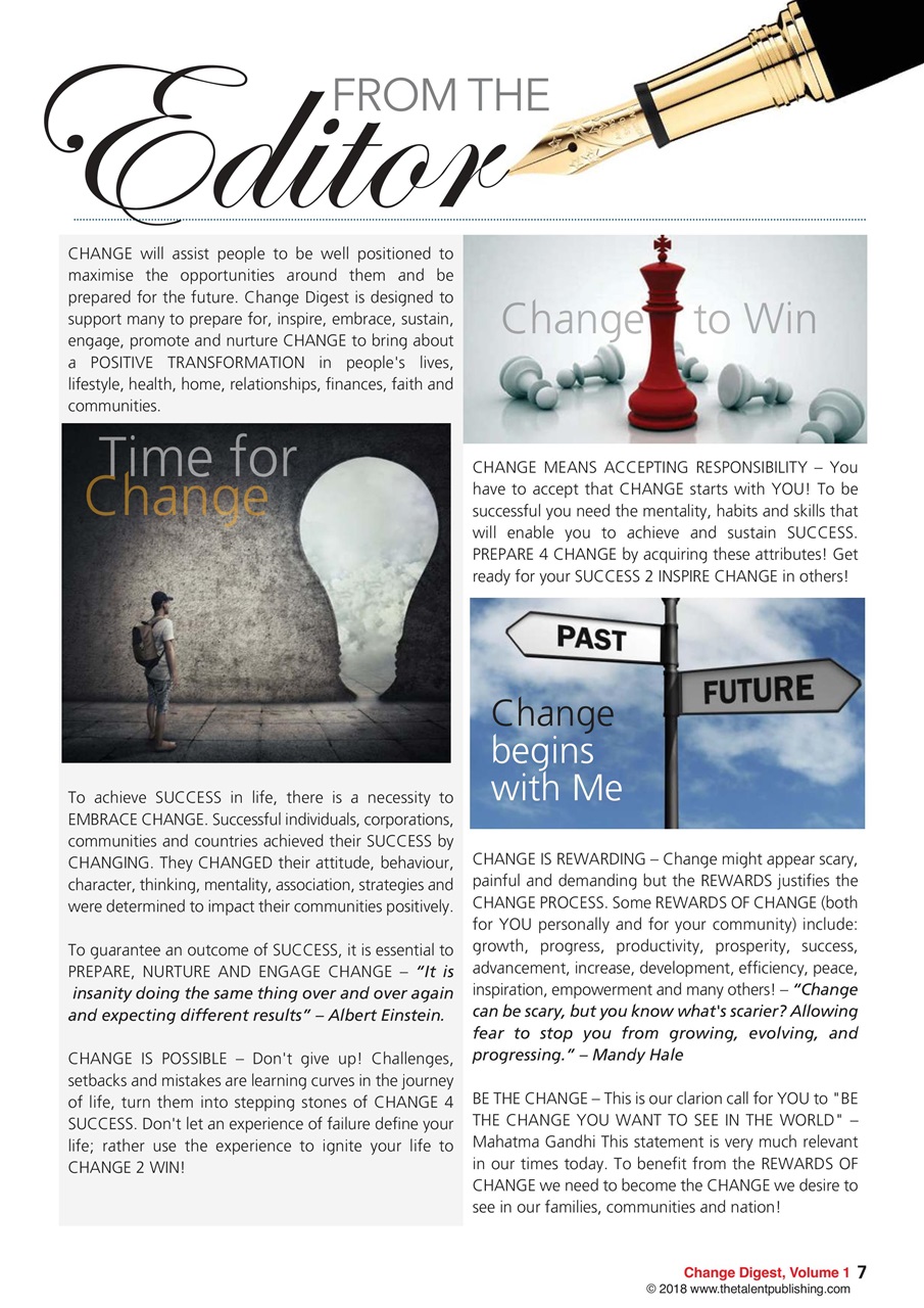 The Talent Publishing Preview Pages