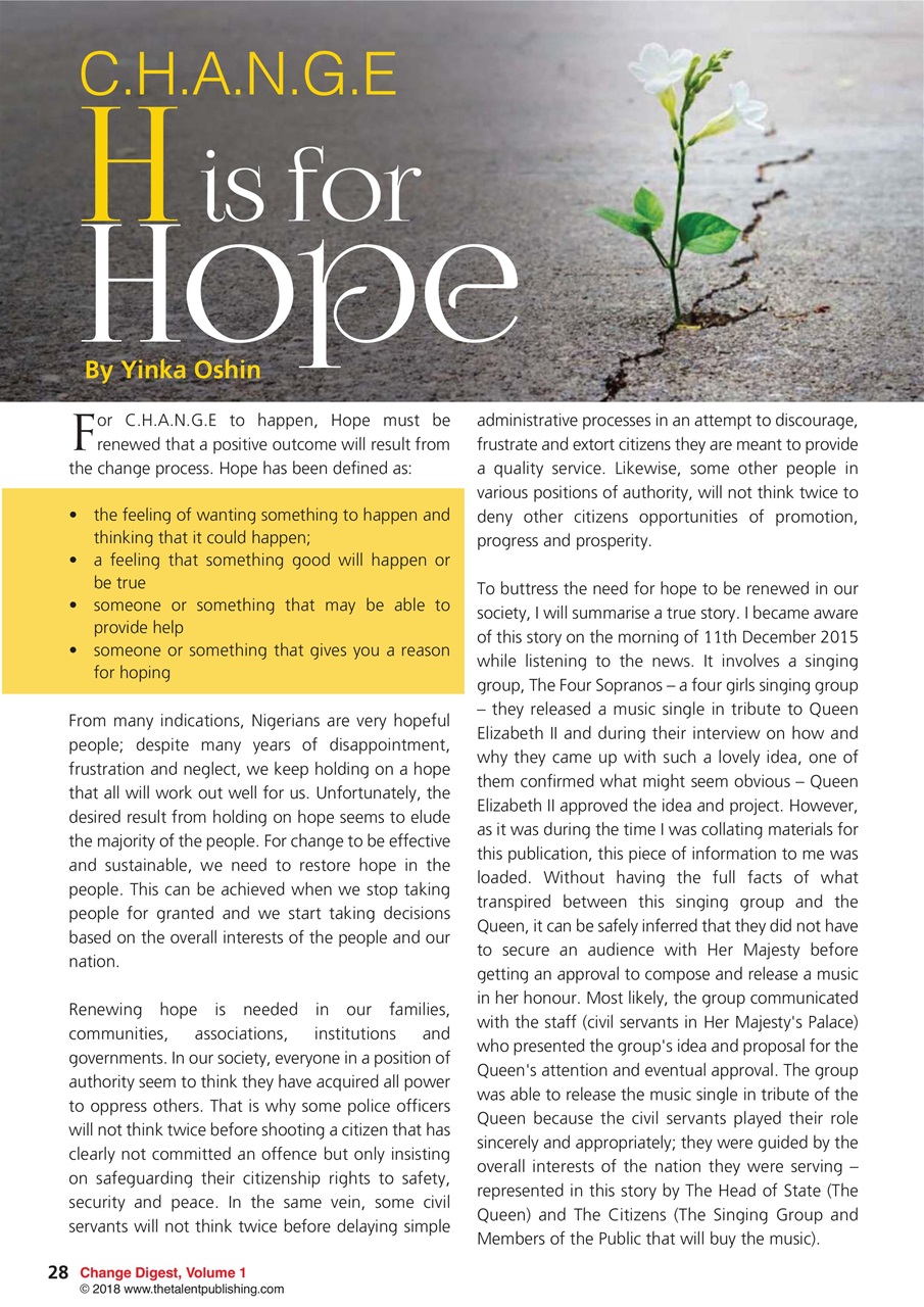 The Talent Publishing Preview Pages