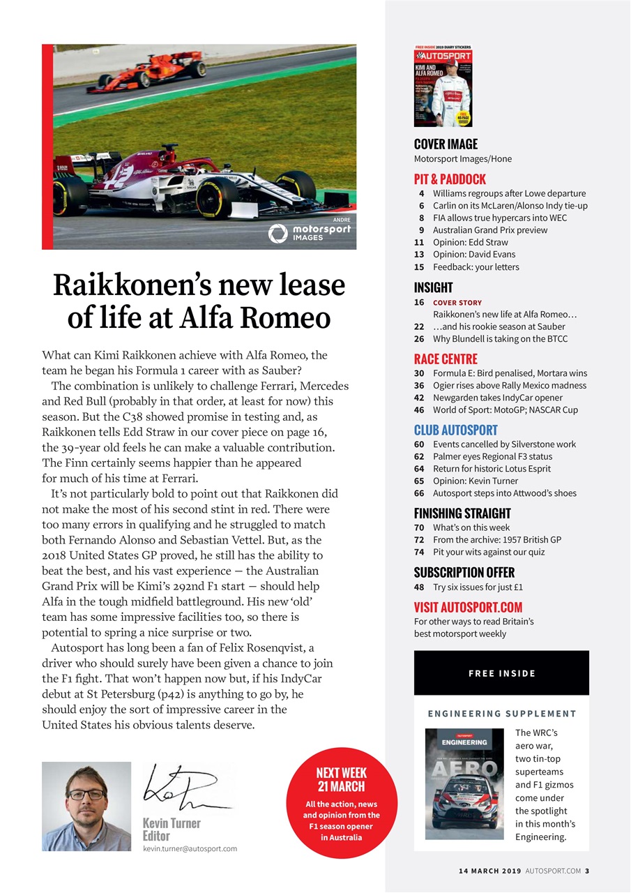 Autosport Preview Pages