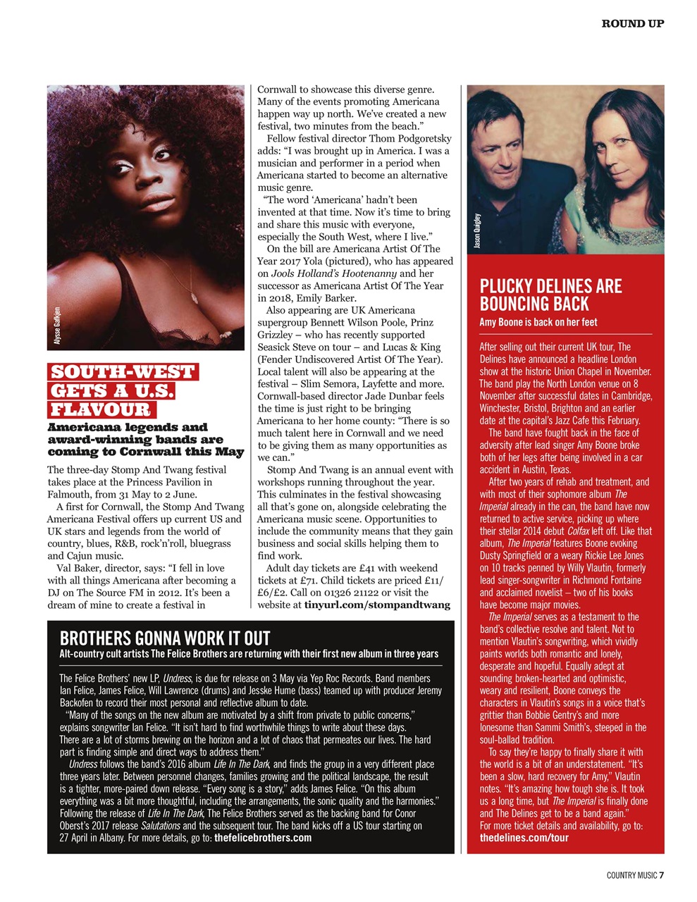 Country Music Preview Pages