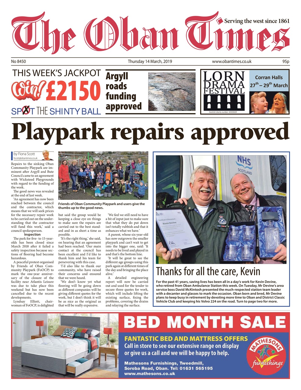 The Oban Times & Lochaber Times Preview Pages