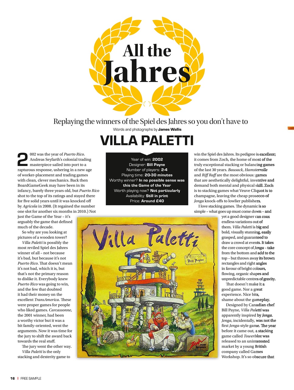 Tabletop Gaming Preview Pages