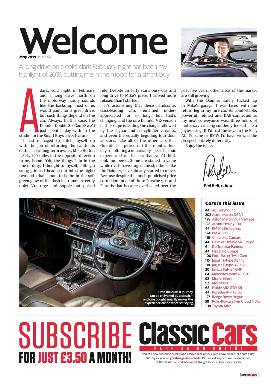 Classic Cars Preview Pages