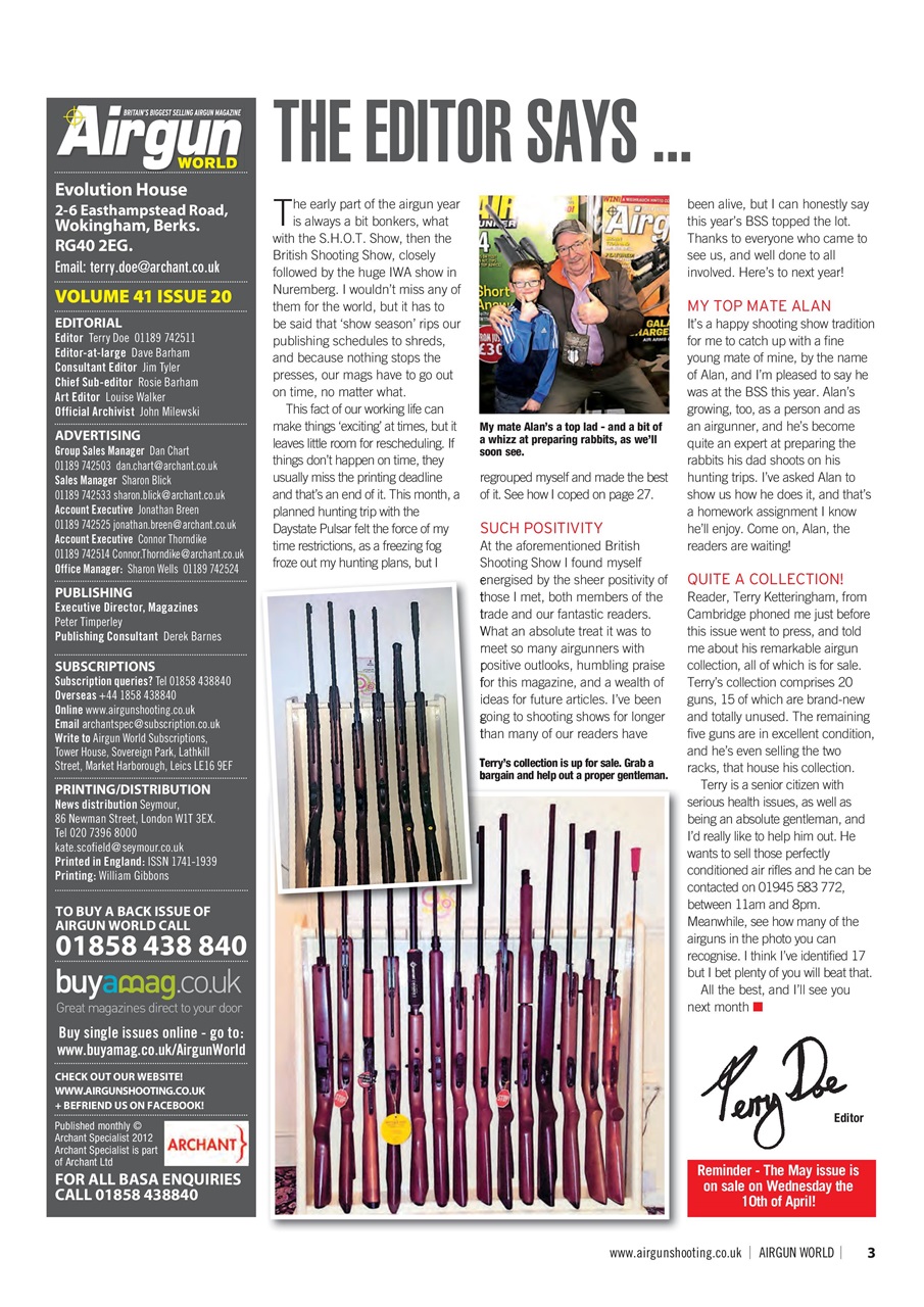 Airgun World Preview Pages