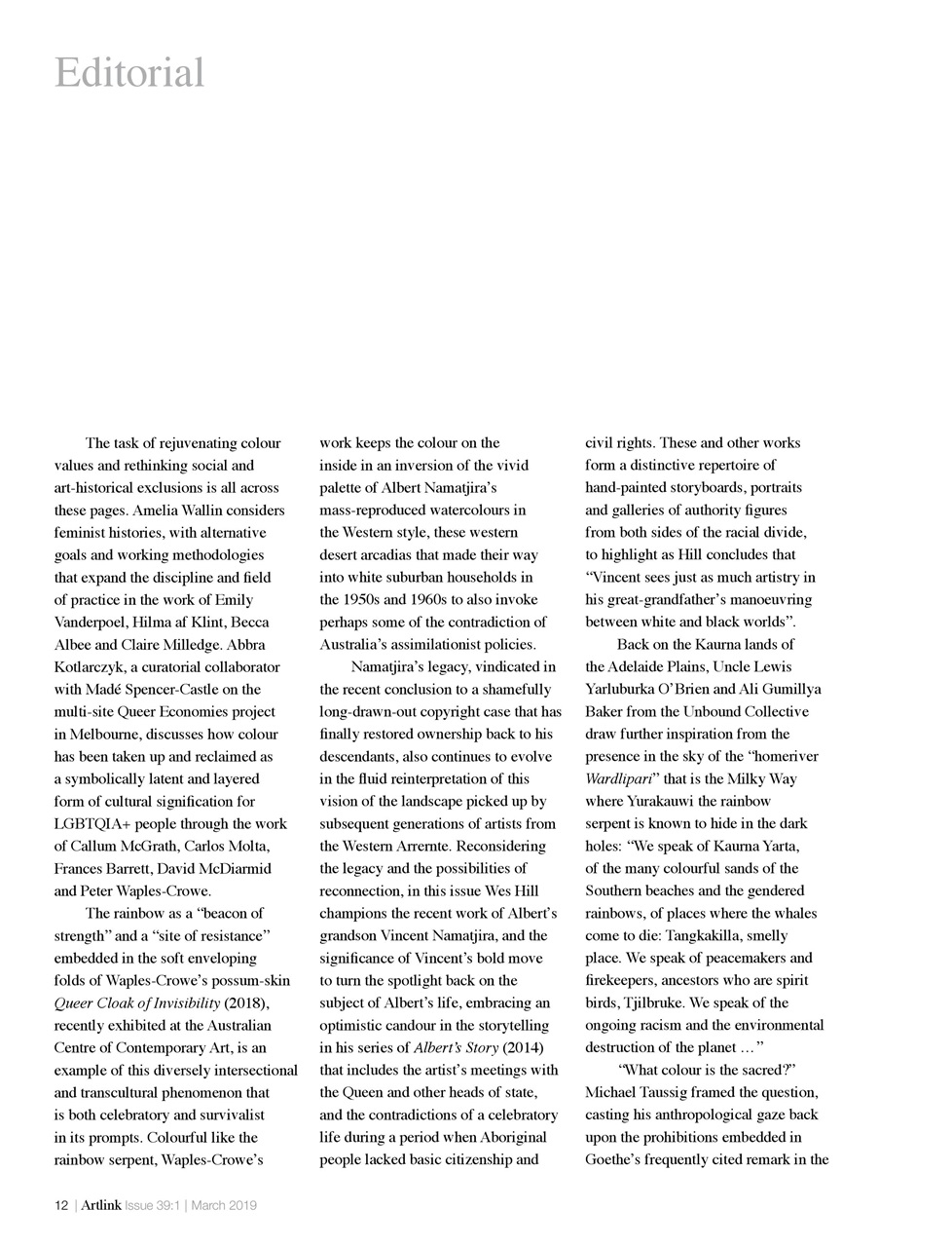 Artlink Magazine Preview Pages