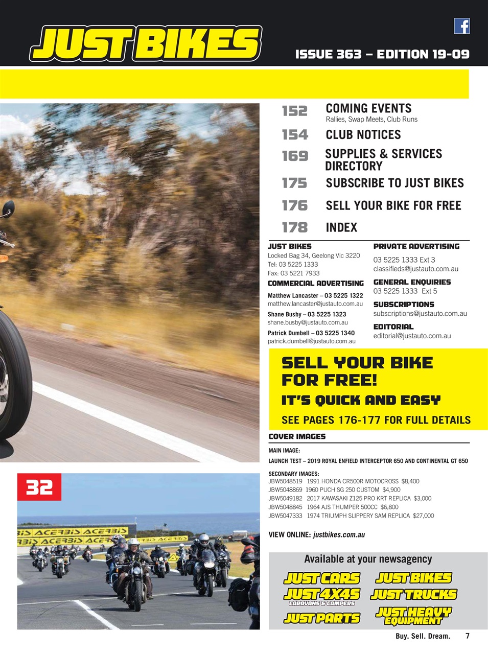 JUST BIKES Preview Pages