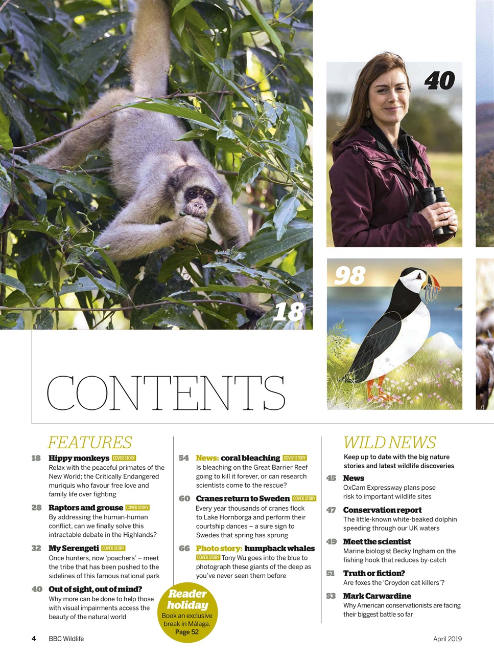 BBC Wildlife Magazine Preview Pages