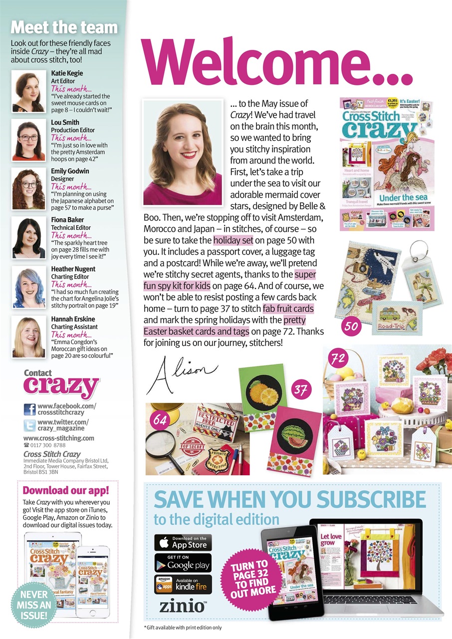 Cross Stitch Crazy Preview Pages