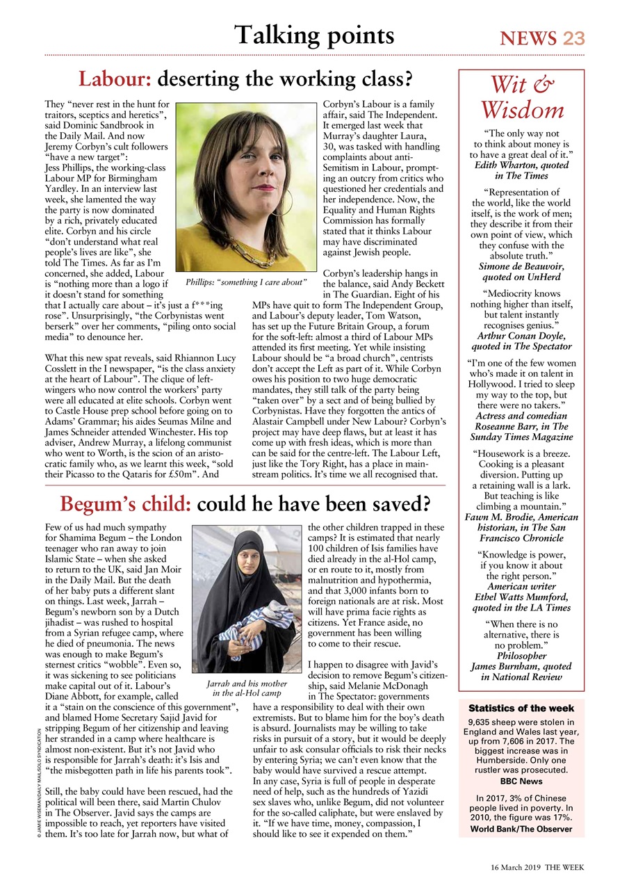 The Week Preview Pages