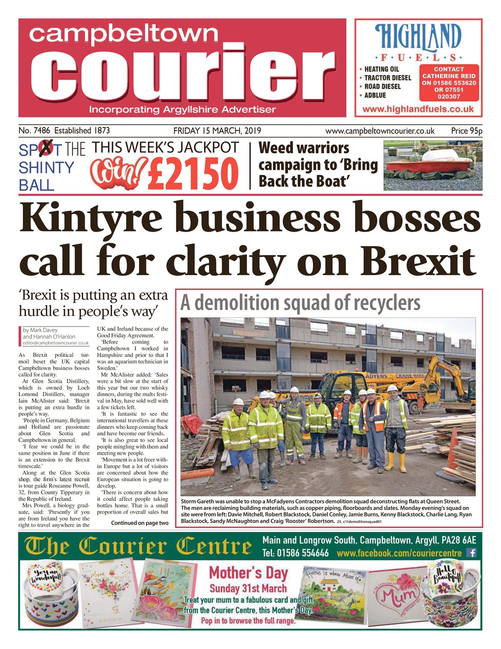 Campbeltown Courier Preview Pages