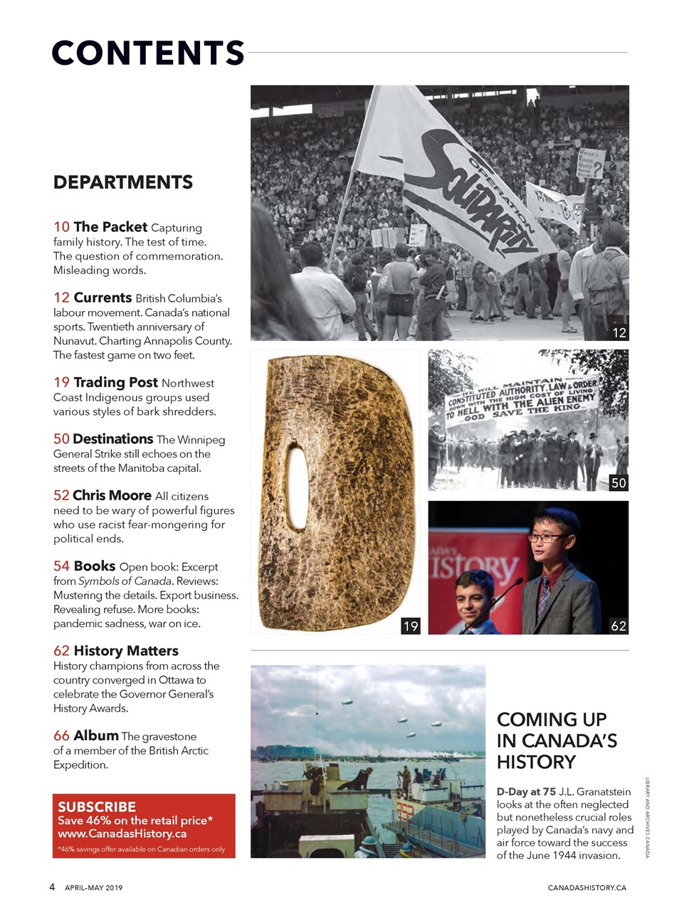 Canada's History Preview Pages