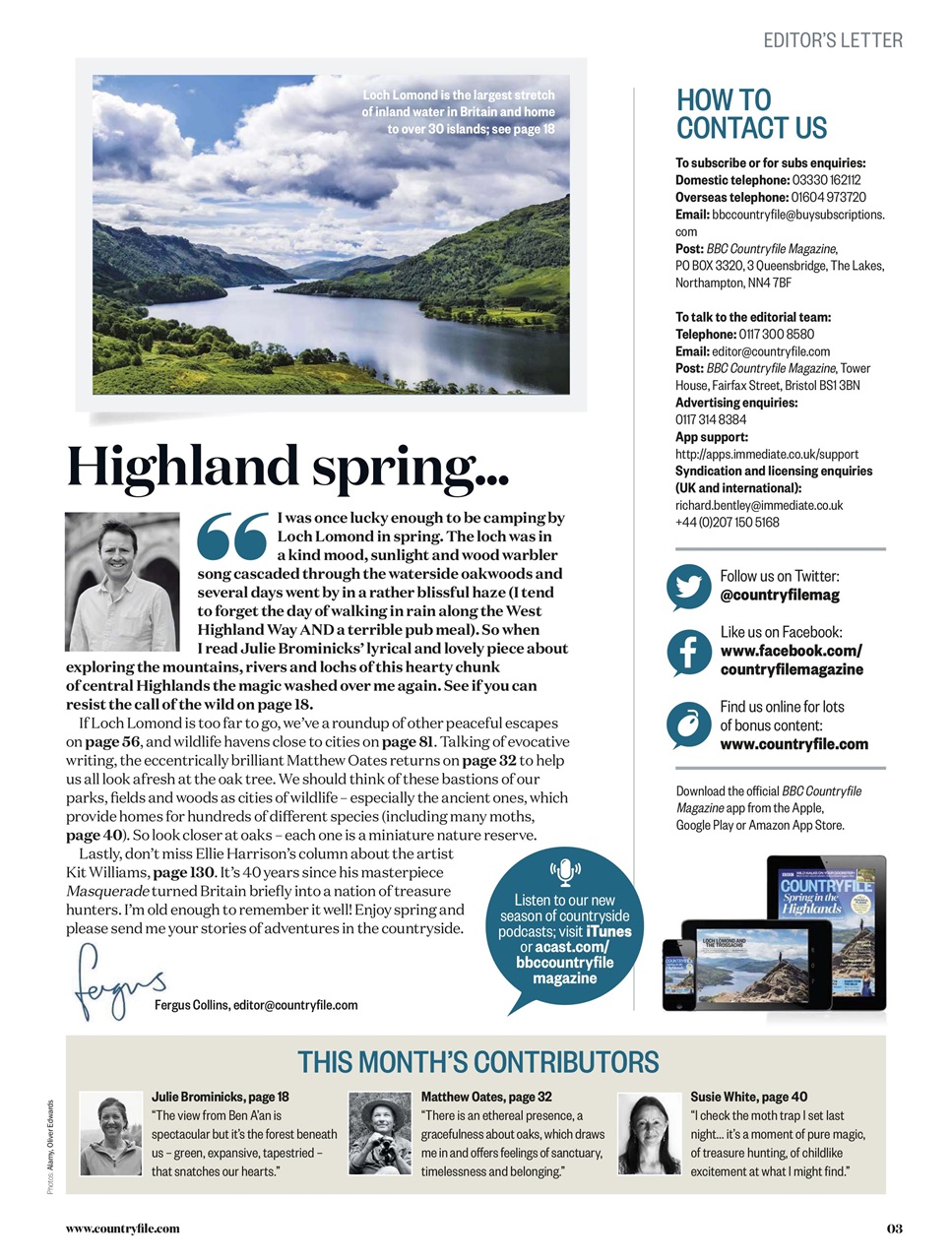 BBC Countryfile Magazine Preview Pages