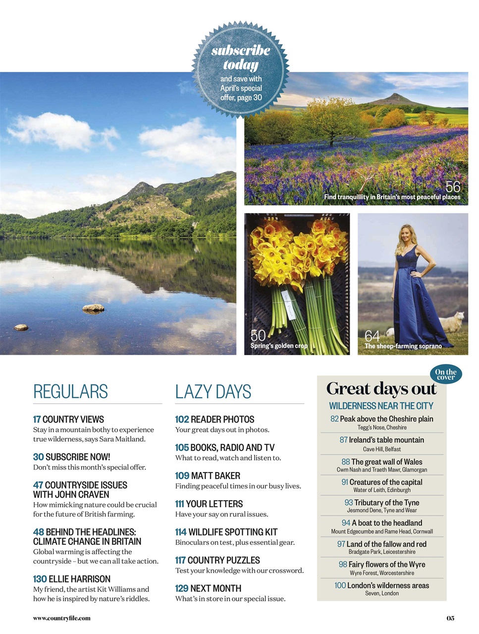 BBC Countryfile Magazine Preview Pages
