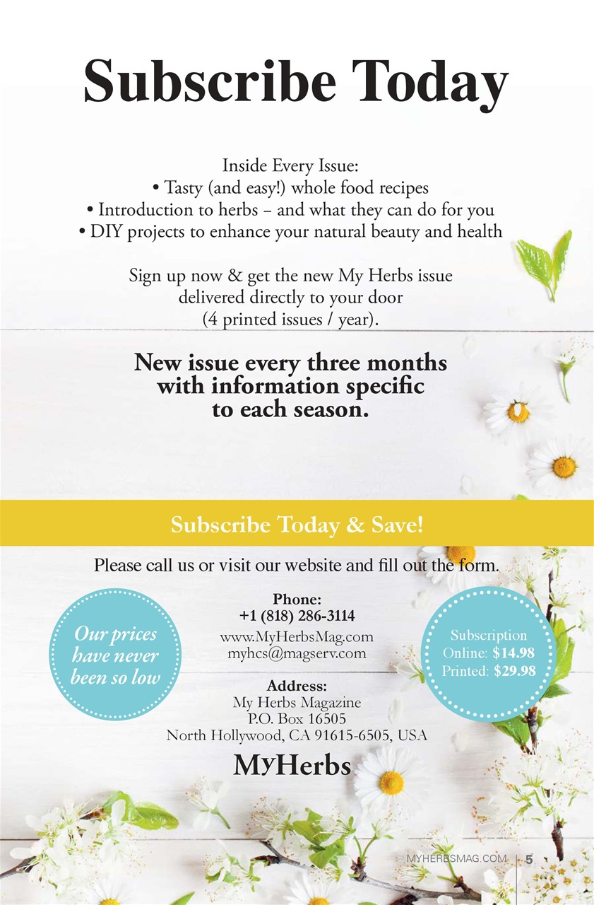 My Herbs Magazine Preview Pages